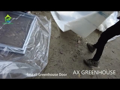 Install Single-span Greenhouse Door