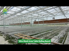 Adjustable Wire Mesh Rolling Benches 4x8 Ebb And Flow Table