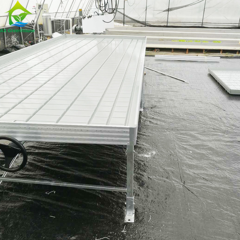 ODM Indoor Outdoor Hydroponic Garden Greenhouse Rolling Benches Vertical Grow Rack System