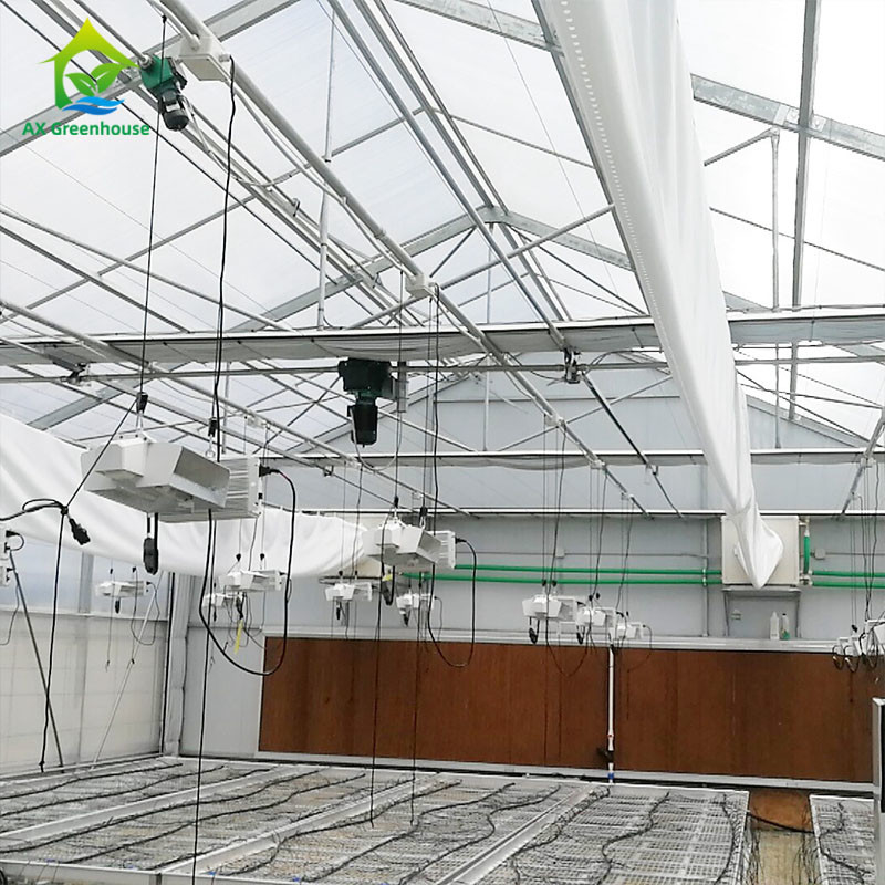 PE Film 220V Auto Light Deprivation Greenhouse 100% Blackout High Tunnel Greenhouse for planting Mariguana