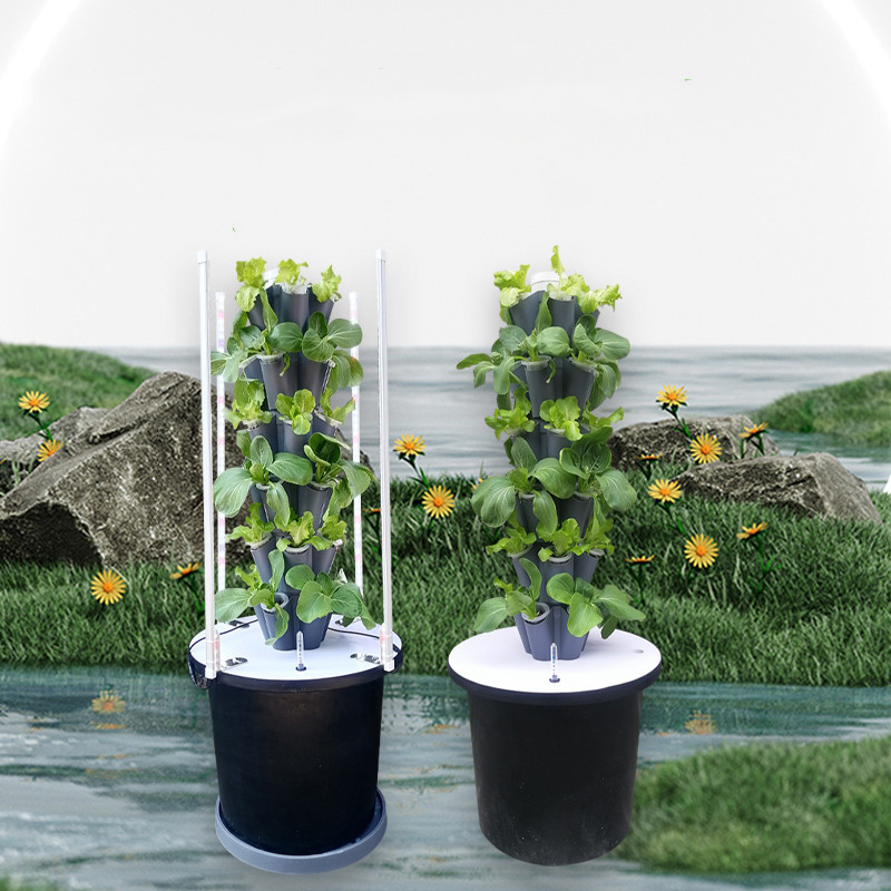 Custom 5/7/9 Layers Soilless Hydroponic System Grow Tower For Indoor Farming