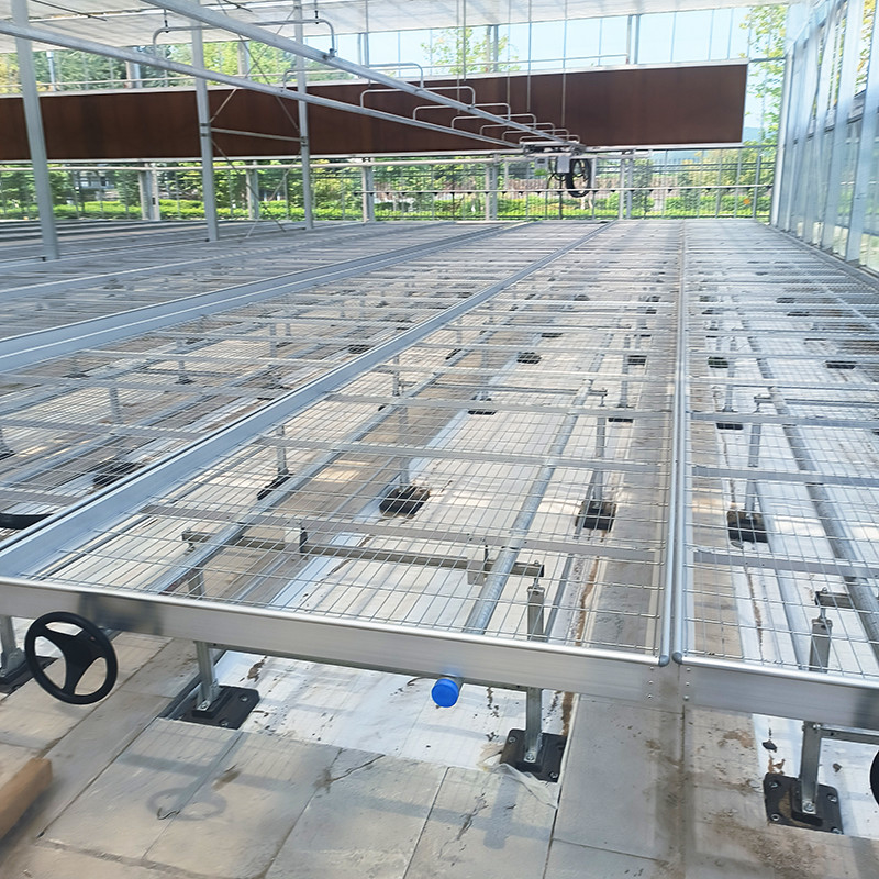 Lightweight Versatile Greenhouse Tables Expandable for Growing Various Plant Types Rust Resistant