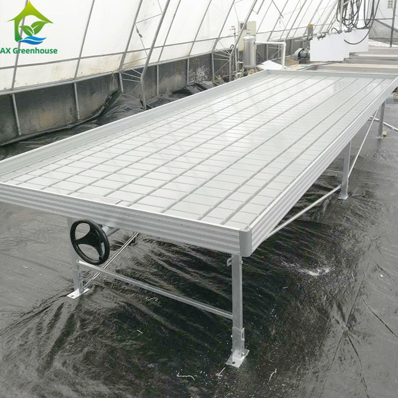 Ebb Flow Custom Double Layers Flood Grow Table Seedbed Rolling Bench Movable and Suitable for Flowers