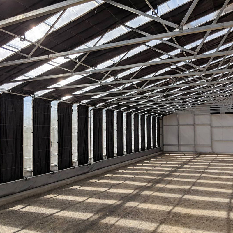 Fully Light Deprivation Greenhouse with Blackout Film and Customized Hot Galvanized Steel Pipe Fram