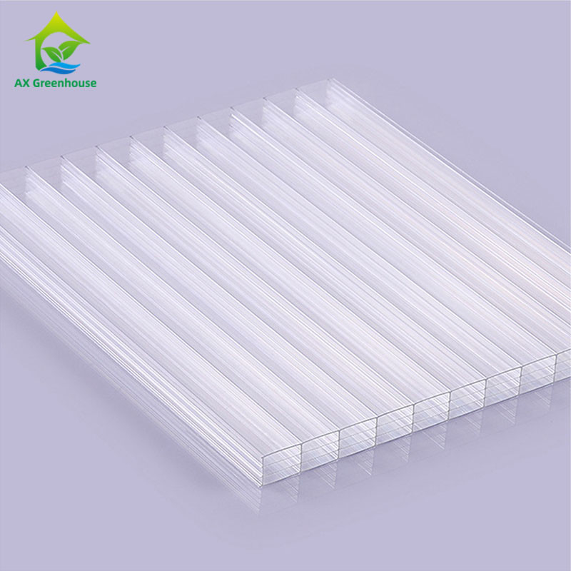 4-12mm Thick Steeple Greenhouse Cover Materials Corrugated Plastic Greenhouse Panels
