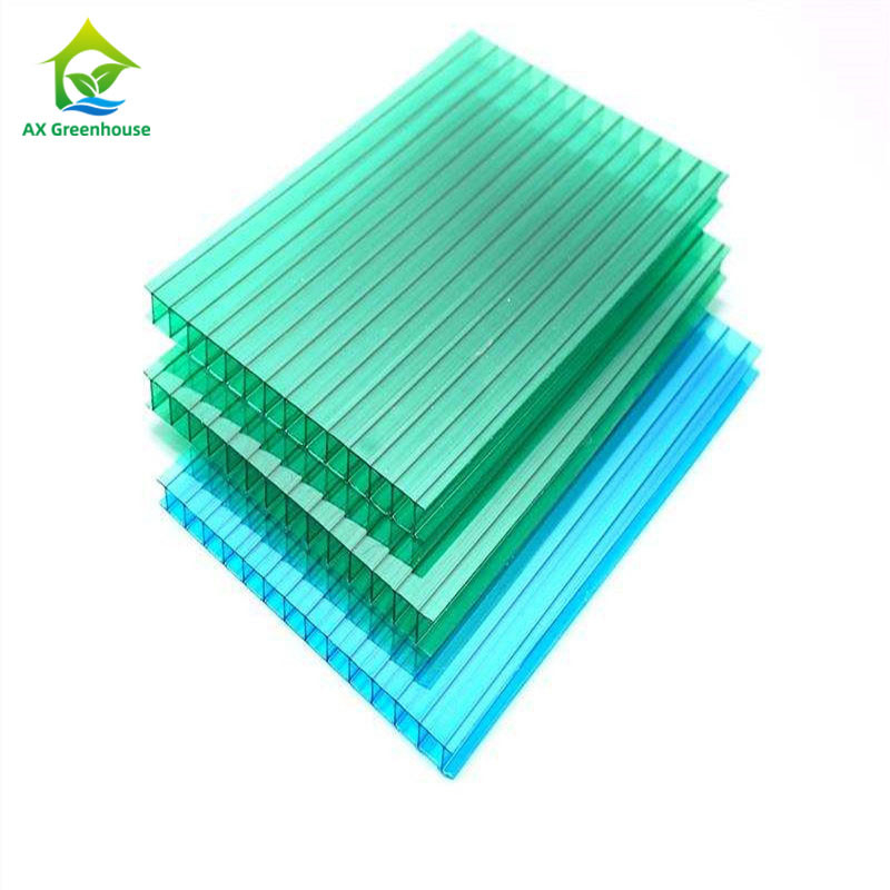 4-12mm Thick Steeple Greenhouse Cover Materials Corrugated Plastic Greenhouse Panels