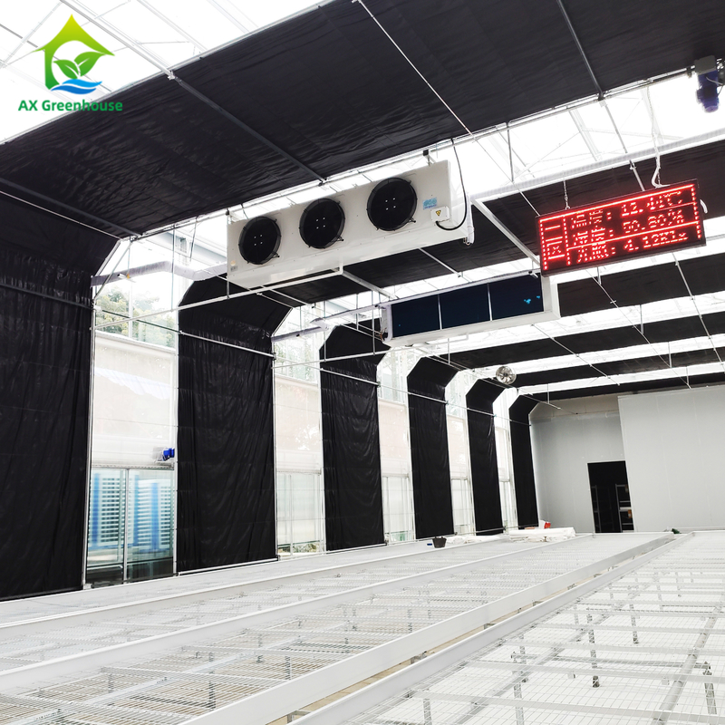 1.8-3m Wall Height Light Dep Grow Tunnel Greenhouse With Climate Control System