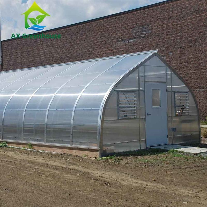 Easily Assembled Transparent PC Sheet Greenhouse with Customizable Size and Hot Galvanized Steel Frame